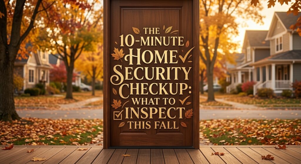 The 10-Minute Home Security Checkup: What to Inspect This Fall